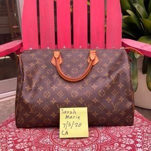 Vintage Authentic Louis Vuitton Speedy 35